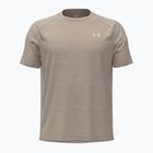 Мъжка тениска за тренировка Under Armour Tech Textured timberwolf taupe/white