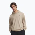 Мъжки суитшърт с качулка Under Armour Rival LW city khaki/black