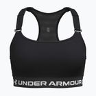 Спортен сутиен Under Armour HeatGear High ultimate, черен/бял