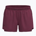 Дамски тренировъчни шорти Under Armour Tech Play Up 2IN1 Shorts claret/claret/ox blood