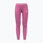 Детски клин Under Armour HeatGear Branded Leggings pink frenzy/white