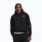 Мъжки суитшърт Under Armour Icon Fleece Taped Hoodie ultimate black/white