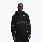 Мъжки суитшърт Under Armour Icon Fleece Taped Full Zip ultimate black/white