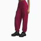 Дамски панталони Under Armour Icon Fleece Gym Pant claret/white