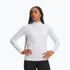 Дамска блуза с дълъг ръкав за  тренировка Under Armour ColdGear Mock LS white/halo gray