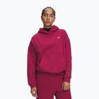 Дамски суитшърт Under Armour Icon Fleece Hoodie claret/white