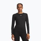 Дамска блуза с дълъг ръкав за  тренировка Under Armour ColdGear Crew ultimate black/white