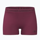 Дамски тренировъчни шорти Under Armour HeatGear Shorty claret/ox blood