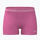 Дамски тренировъчни шорти Under Armour HeatGear Shorty pink frenzy/prime pink