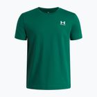Детска тениска Under Armour Sportstyle Left Chest campus ivy/white