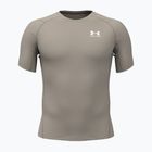 Мъжка тренировъчна тениска Under Armour HG Armour Comp timberwolf taupe/white