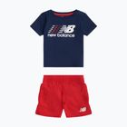 Детски комплект New Balance Contrast Athletic Tee & Nylon Short nb navy