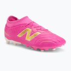 Детски футболни обувки New Balance Tekela Team V5 pink heat/metallic gold/pink satin