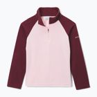 Детски суитшърт от полар Columbia Glacial Fleece satin pink/rich wine