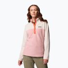 Дамски суитшърт Columbia Benton Springs 1/2 Snap eraser pink/dark stone/tuscan