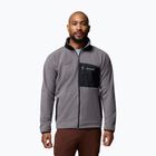 Мъжки поларен суитшърт Columbia Fast Trek Overlay Full Zip city grey/black