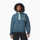 Дамски поларен суитшърт Columbia Helvetia II Cropped Half Snap Fleece everblue/crushed blue/citron haze
