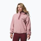 Дамски поларен суитшърт Columbia Helvetia II Cropped Half Snap Fleece eraser pink/fig/rich wine
