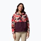 Дамско ветроустойчиво яке Columbia Spire Valley Printed Windbreaker washed red ikatbloom print/moonvista