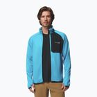 Мъжки трекинг суитшърт Columbia Triple Canyon Grid Fleece Full Zip II compass blue heather/black