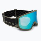 Скиорска маска Salomon Aksium 2.0 S olive night/ml mid blue