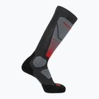 Скиорски чорапи Salomon S/Pro Anthracite/Medium Grey/Fiery Red
