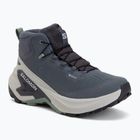 Дамски туристически обувки Salomon Genesis Mid GTX grisaille/green milieu