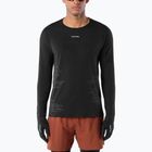 Мъжка блуза за бягане с дълъг ръкав Salomon Sense Aero GFX Tee LS deep black/black beauty