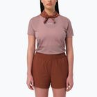 Дамска тениска за бягане Salomon Sense Aero GFX Tee SS antler/chocolate fondant