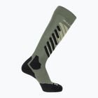 Скиорски чорапи Salomon S/Access deep lichen green/lime cream/black