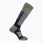 Скиорски чорапи Salomon S/Blaze black/oil green