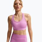 Спортен сутиен Nike Swoosh Medium Support light magenta/white
