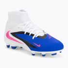 Детски футболни обувки Nike Phantom 6 High Club FG/MG racer blue/white/pink blast