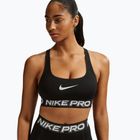 Спортен сутиен Nike Pro Light Support Non Padded black/white/metallic silver