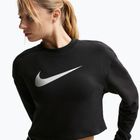 Дамски суитшърт за тренировка Nike Pro Dri-Fit Crew Neck black/metallic silver/white