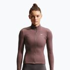 Дамски суитшърт за тренировка Nike One Fitted Dri-Fit Full-Zip burgundy tattoo/white