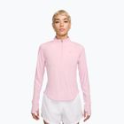 Дамска блуза с дълъг ръкав за бягане Nike Tempo Swoosh Run Dri-Fit 1/4-Zip pink foam/white