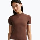 Дамска тениска Nike Gloss Fitted Top light chocolate