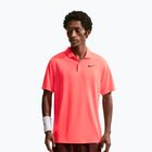 Мъжка тениска/фланелка за тенис Nike Court Dri-Fit Polo Solid hot lava/black