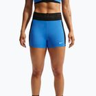 Дамски тренировъчни шорти Nike Pro Sculpt Dri-Fit High-Waisted Biker 5" light photo blue/black/white