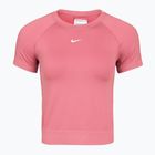 Дамска тренировъчна тениска Nike Pro Seamless Dri-Fit peony/white