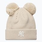 Дамска зимна шапка New Era Double Pom Beanie New York Yankees stone
