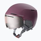Скиорска каска HEAD Cinema W S2 dark purple/silver/red