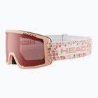 Детска скиорска маска HEAD Contex Yuki Jr red/peach