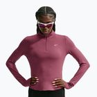 Дамски суитшърт за бягане Nike Swift Dri-FIT UV 1/4-Zip pink smoke