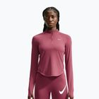 Дамски суитшърт за бягане Nike Tempo Dri-Fit 1/4 Zip pink smoke