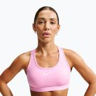 Спортен сутиен Nike Swoosh pink rise/white