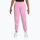 Детски панталони Nike Sportswear Studio pink rise/white