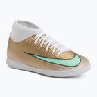 Детски футболни обувки Nike Jr. Mercurial Superfly 11 Club "Kylian Mbappé" metallic gold/green glow