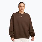 Дамски суитшърт Nike Studio Fleece Medium Weight cacao wow/sail